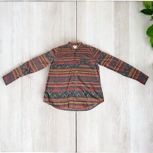 LEVI’S MEN’S SOUTHWESTERN AZTEC BUTTON-DOWN SHIRT – SIZE LARGE